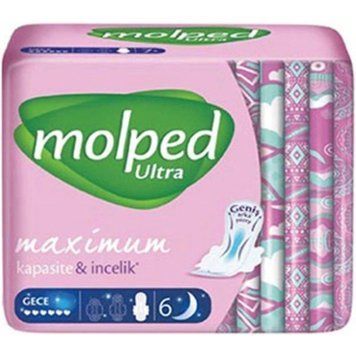 Прокладки жіночі Molped ultra 6 крапель 6шт для критичних днів з анатомічною формою 00000002448 фото