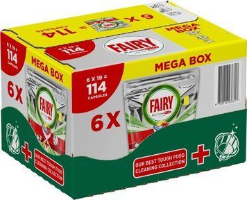 Таблетки для посудомийних машин Fairy Platinum Plus All in One Лимон 114 шт. 00000004928 фото