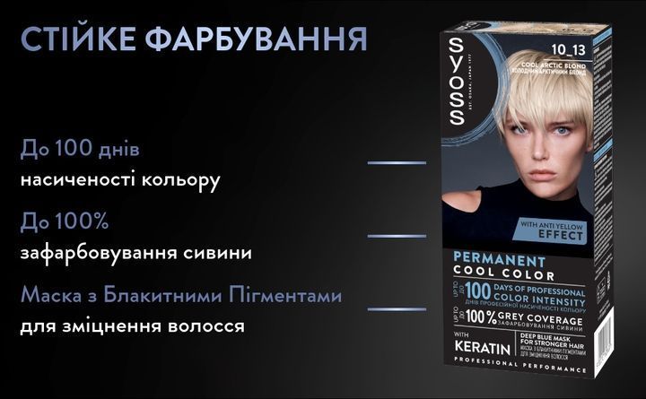 Фарба для волосся SYOSS Арктичний блонд 115 мл від Syoss 00000000581 фото