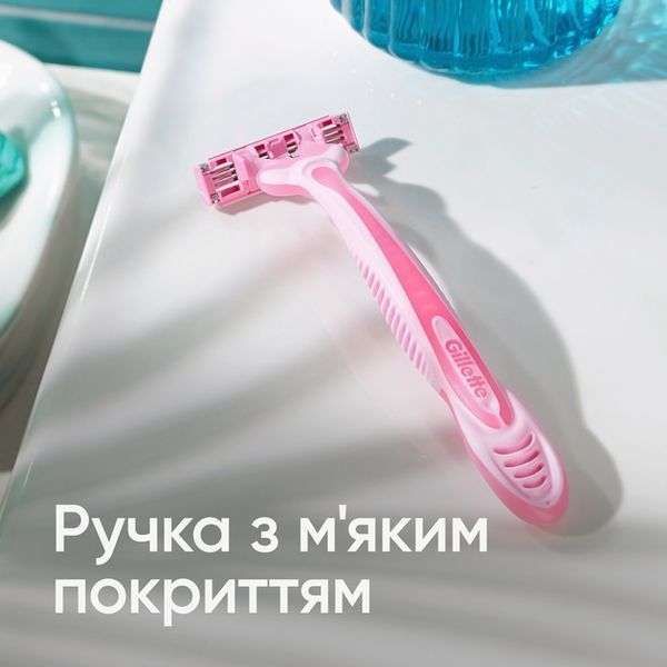 Бритва Gillette Simply Venus 3 12 шт для жінок з трьома лезами, одноразова 00000003256 фото