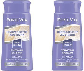 Бальзам тонуючий для волосся Forte Vita Нейтралізатор жовтизни 150 мл 00000000286 фото