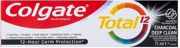 Зубна паста Colgate Total 12 Деревне вугілля 75 мл для дорослих з м'ятним смаком 00000002134 фото
