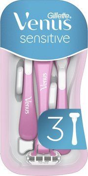 Бритва Gillette Venus Smooth Sensitive 3 шт для жінок одноразова модель VENUS Sens 00000003266 фото