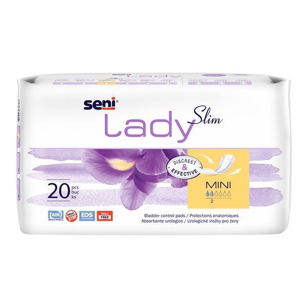 Урологічні прокладки SENI LADY SLIM mini 20 шт для комфортного використання 00000003635 фото