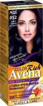 Крем-фарба стійка AVENA Rich Color 052 Синьо-чорний від виробника ACME 00000000404 фото