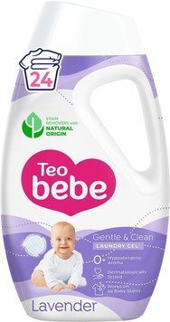 Гель для прання Teo Bebe Gentle & Clean Лаванда 1080 мл для 24 прань 00000003840 фото
