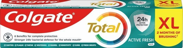 Зубна паста Colgate Total Active Fresh 125 мл для антибактеріального захисту зубів 00000002135 фото