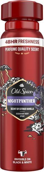 Аерозольний дезодорант Old Spice Night Panther 150 мл для чоловіків до 48 годин ефекту 00000001907 фото