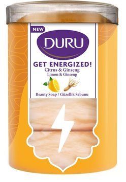 Мило Duru Get Energized з екстрактом кореня Женьшеню та ароматом Лимона 4 х 90 г 00000002854 фото