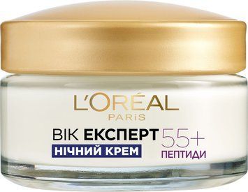 Крем для обличчя L'Oreal Paris Вік експерт 55+ нічний проти зморшок 50 мл 00000003468 фото