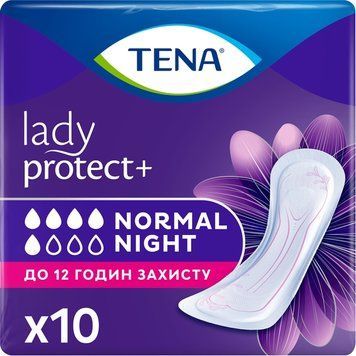Урологічні прокладки Tena Lady Normal Night 10 шт для комфортного сну та захисту 00000003639 фото