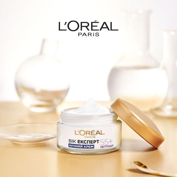 Крем для обличчя L'Oreal Paris Вік експерт 55+ нічний проти зморшок 50 мл 00000003468 фото