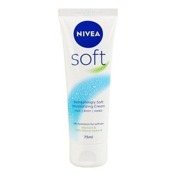 Освіжаючий зволожувальний крем NIVEA Soft 75 мл з вітаміном E та олією жожоба 00000003198 фото