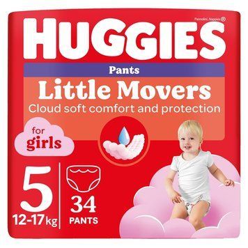 Підгузки Huggies Pants 5 Jumbo для дівчаток 34 шт 12-17 кг з Чехії 00000001217 фото