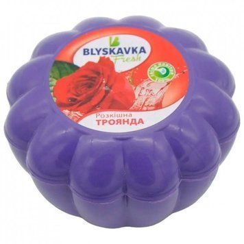 Освіжувач повітря Blyskavka Fresh Гелевий Розкішна троянда 4025425 00000001383 фото
