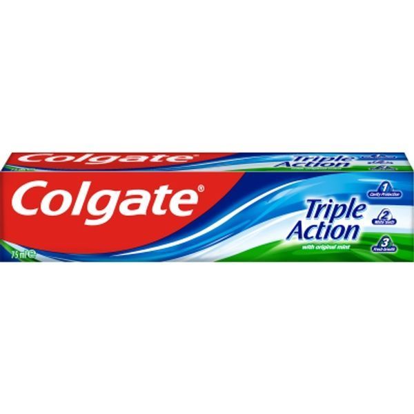 Зубна паста Colgate Потрійна Дія 75 мл для зміцнення емалі для дорослих 00000002147 фото