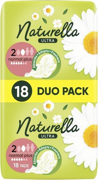 Гігієнічні прокладки Naturella Ultra Normal Plus Розмір 2 18 шт для комфортного використання 00000002435 фото