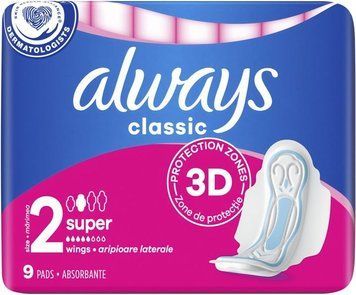 Гігієнічні прокладки Always Classic Maxi Single 9 шт з крильцями для денного використання 00000002334 фото