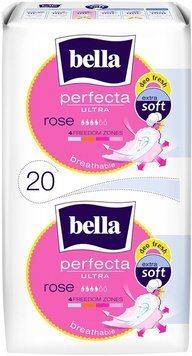 Гігієнічні прокладки Bella Perfecta Ultra Rose Deo Fresh 20 шт з ароматом троянди 00000002387 фото