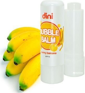 Гігієнічна помада Dini Bubble Balm Банан 4.5 г для зволоження губ 00000003438 фото