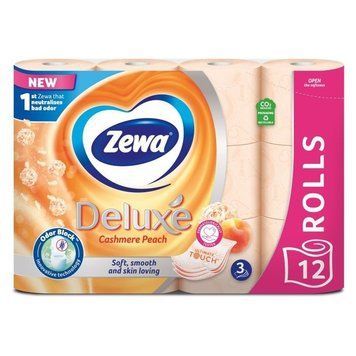 Туалетний папір Zewa Deluxe Персик 3 шари 12 рулонів Вища Якість 00000001722 фото