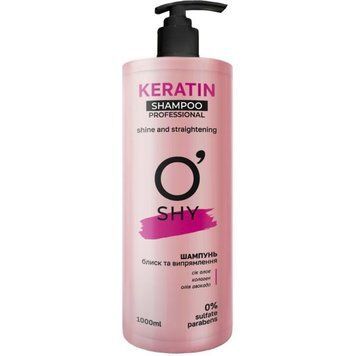 Шампунь O'Shy Keratin для блиску та випрямлення 1000 мл для всіх типів волосся 00000000794 фото