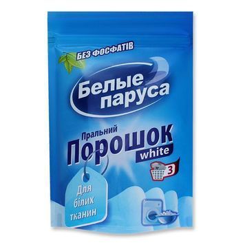 Пральний порошок Білі Вітрила White 400 г для бездоганної чистоти вашого одягу 00000004310 фото