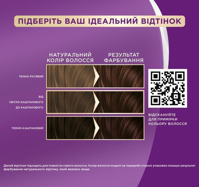 Фарба для волосся Palette 3-65 Темний шоколад 110 мл для яскравого кольору волосся 00000000523 фото