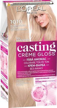 Крем-фарба для волосся без аміаку L'Oreal Paris Casting 1010 Світло-світло-русявий 120 мл 00000000385 фото