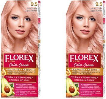 Крем-фарба Florex для волосся 9.5 Тала вода, виробник Україна 00000000381 фото