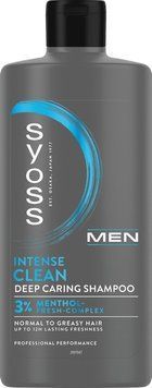 Шампунь Syoss Men Clean & Cool з Ментолом 440 мл для свіжості та чистоти волосся 00000000848 фото