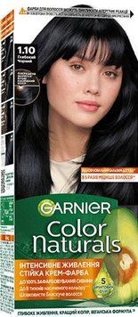 Фарба для волосся Garnier Color Naturals 1.10 Чорне вугілля 110 мл для всіх типів волосся 00000000477 фото