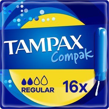 Тампони Tampax Compak Regular з аплікатором 16 шт для комфортного захисту 00000002549 фото