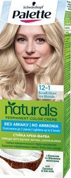 Фарба для волосся Palette Naturals 12-1 Білий пісок 110 мл для яскравого кольору 00000000542 фото