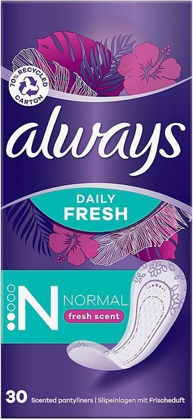 Щоденні прокладки Always Daily Fresh Normal 30 шт з свіжим ароматом для комфорту 00000002474 фото