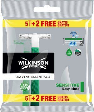 Одноразові станки Wilkinson Sword Extra 2 Essential Sensitive 7 шт для чоловіків 00000003300 фото