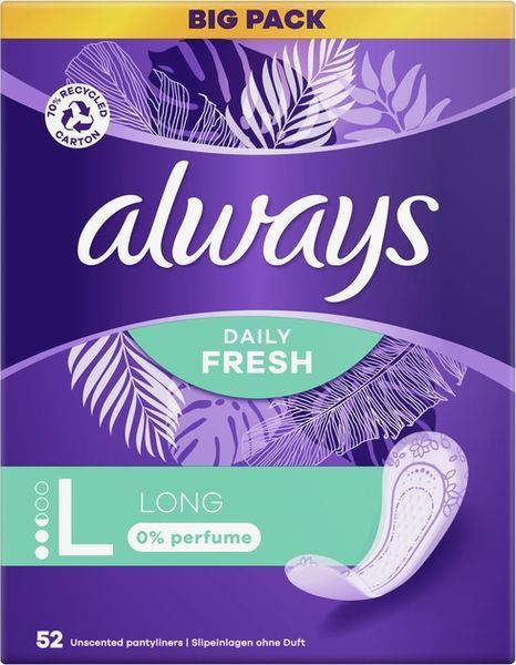 Щоденні прокладки Always Daily Fresh Long Без запаху 52 шт для вашого комфорту 00000002473 фото