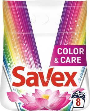 Пральний порошок Savex Color & Care 1.2 кг для яскравих кольорів вашого одягу 00000004267 фото
