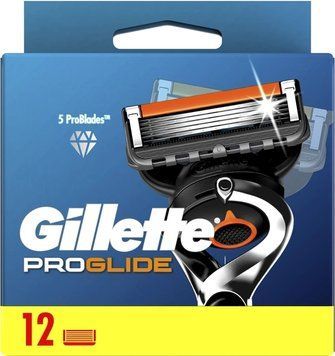 Змінні касети Gillette Fusion ProGlide 12 шт. для чоловіків з 5 лезами 00000004903 фото