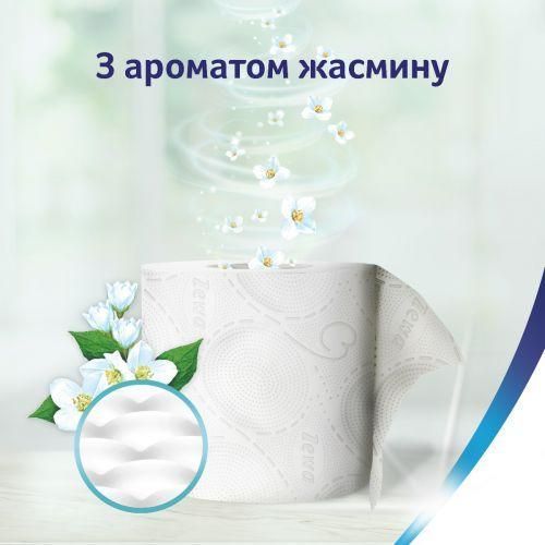Туалетний папір ZEWA Deluxe Жасмин 3 шари 4 рулони для ніжного догляду 00000001719 фото