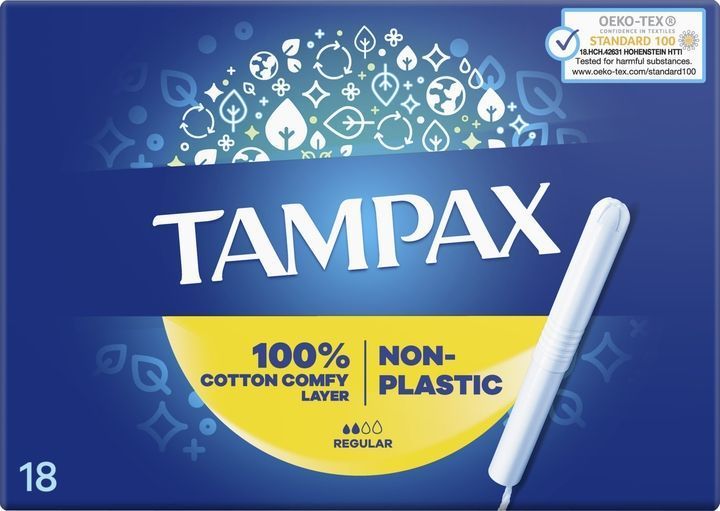 Тампони Tampax Regular з аплікатором 18 шт для комфортного захисту щодня 00000002552 фото