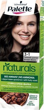 Фарба для волосся Palette Naturals 3-1 Темний шатен 110 мл для яскравого кольору 00000000545 фото