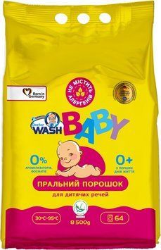 Пральний порошок Doctor Wash Baby 8.5 кг для автоматичного та ручного прання 00000004212 фото