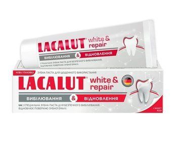 Зубна паста Lacalut White and Repair 75 мл для білосніжної усмішки та відновлення зубів 00000002168 фото