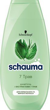 Шампунь Schauma 7 трав для нормального та жирного волосся 250 мл 00000000821 фото