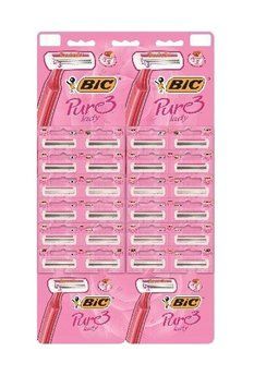 Станок одноразовий для гоління BIC Pure 3 Lady рожевий з трьома лезами 00000003306 фото