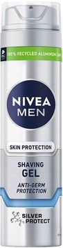 Гель для гоління NIVEA MEN Срібний захист 200 мл зволожує та знімає подразнення 00000003327 фото