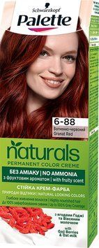Фарба для волосся Palette Naturals 6-88 Вогняно-червоний 110 мл для яскравого кольору 00000000550 фото