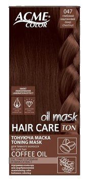 Тонуюча маска для волосся Acme Color TON Oil Mask № 047 Глибокий каштановий 00000000297 фото