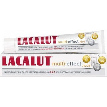 Зубна паста Lacalut Multi-effect Plus 75 мл для комплексного догляду за зубами 00000002162 фото